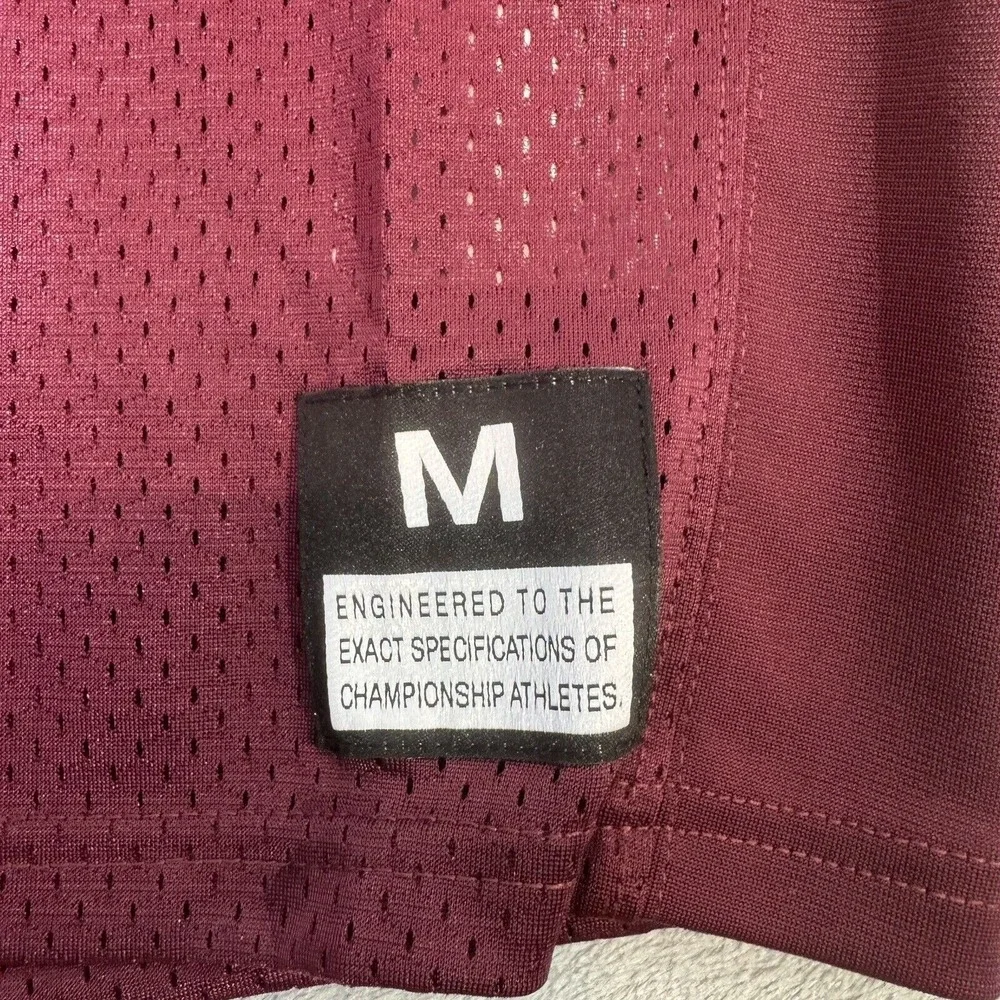 Nike Football Practice Jersey Vapor Mesh Burgundy Medium‎ Swoosh Athletic Shirt